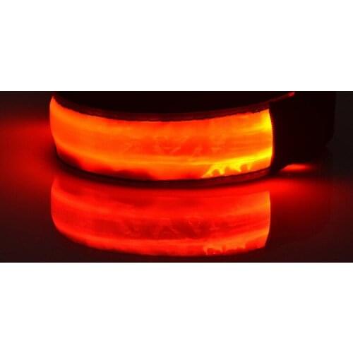 Halloween LED Lattice Luminescent Arm with Reflective LED Arm Band Party Supplies Flash Projects