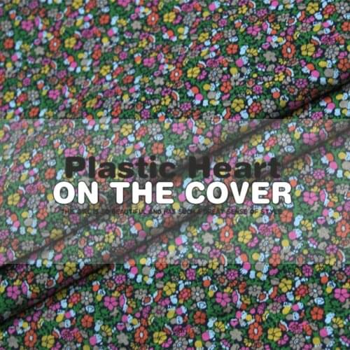 Small flower print silk cotton blend fabric