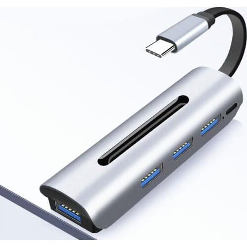 5 in 1 USB Charger USB C HUB USB-C to 3.0 HUB PD for MacBook Samsung Galaxy S9 Huawei P20 Mate 20 Pro Type C USB HUB
