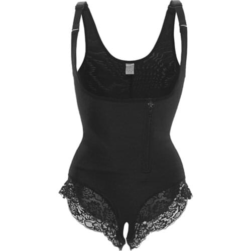 Plus Size 6XL Latex Corset Shapewear Butt Lifter Bodysuit gaine amincissante femme Adjustable Shoulder Strap gaine ventre Shaper