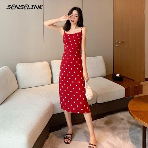 New 2021 Women Sling Dress High Quality Floral Strapless Mid-Length Split Slim Dress Casual Fashion Club Temperament Dress Women