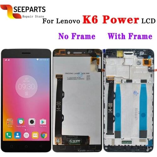 Lenovo K6 Power LCD Display Touch Screen Digitizer Assembly with Frame K33a42 k33a48 Replacement Tool 5.0" Lenovo Lenovo Display