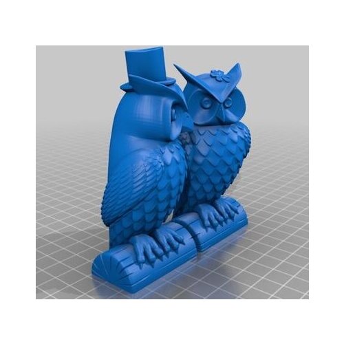 3d model relief for cnc in STL file format Panno owl (1)