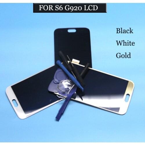 5.1'' Super AMOLED Replacement LCD S6 for SAMSUNG GALAXY S6 G920 SM-G920F G920F G920FD Touch Screen Digitizer Assembly