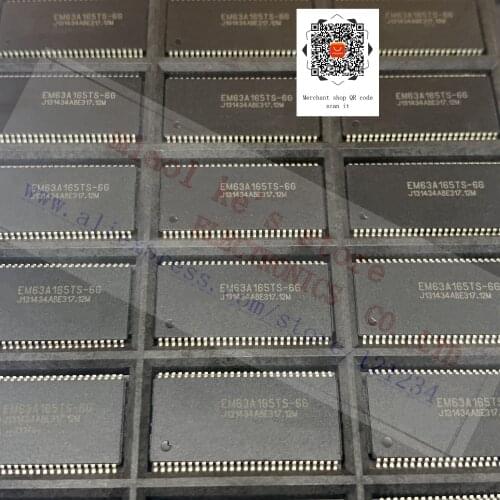 [ 5pcs/1lot ]100%New original; EM63A165TS-6G EM63A165TS TSOP-54 16Mega x 16 Synchronous DRAM (SDRAM)