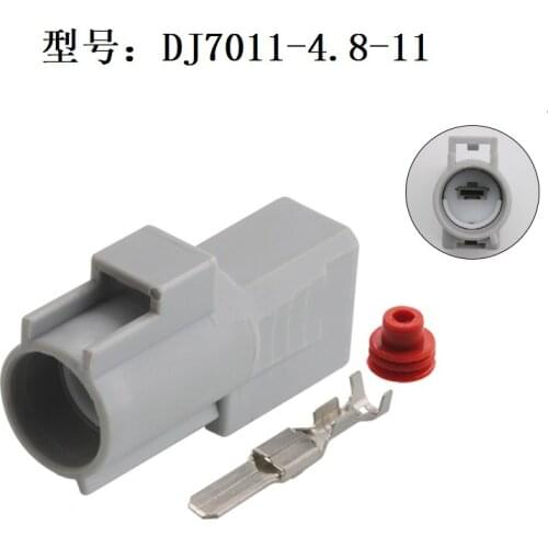 200 sets 1 pin 6188-0083 Auto Electric Plastic Connector Plug Wiring Harness Cable Waterproof Connector DJ7011-4.8-11