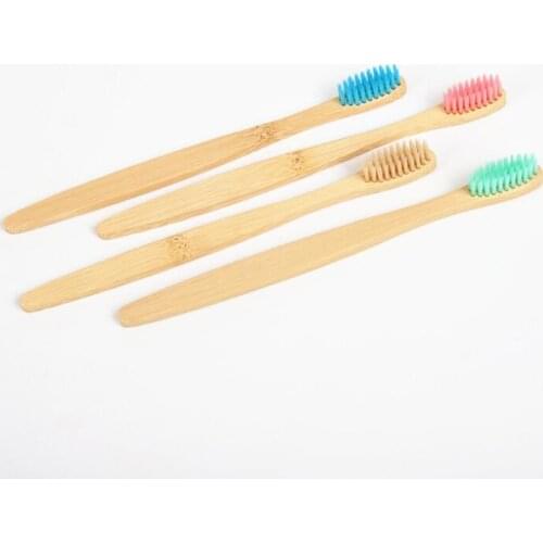 Bamboo Toothbrush Soft Bristle Brush Natural Bamboo Toothbrush Oral Care Hotel Disposable Bath Supplies LX8528
