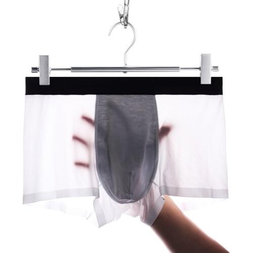 Underwear Men Boxer Mens Panties Men Ice Silk Boxers Shorts Long Underpants Natural High Quality Underwear Male