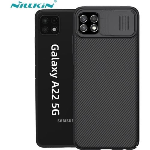 For Samsung Galaxy A22 5G Case ,NILLKIN Camera Protection Slide Protect Cover Lens Protection Case for Samsung Galaxy A22 5G