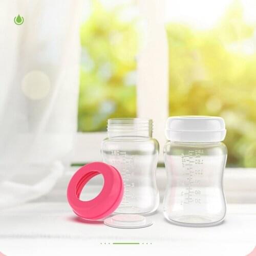 180ML Wide Caliber Breast Milk Storage Bottle Fresh-keeping Bottle Leak-proof Septa Refrigerated Storage Bottle BPA FREE
