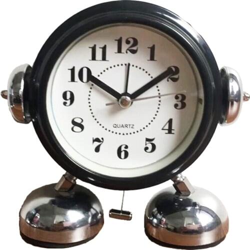 3 Inches Quartz Alarm Clock Kids Bedroom Table Clock Home Decoration Metal Bell Cartoon Alarm Clock For Kids Alarm Clock Gift