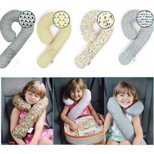Cute Child Car Seatbelt Cover Pillow Soft PP Cotton Car Safety Belt Shoulder Pad Neck Rest Sleeping Pillows for Children Kids