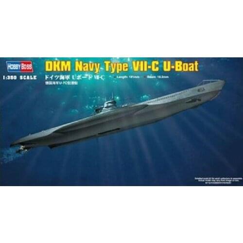 Hobbyboss 83505 1/350 GermanVII-C U-Boat top Navy Type quality