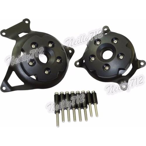 Motorcycle 2 Pcs Left & Right Engine Stator Clutch Cover Guards Protector Black For KAWASAKI Z800 ZR800 2014 2016 2016