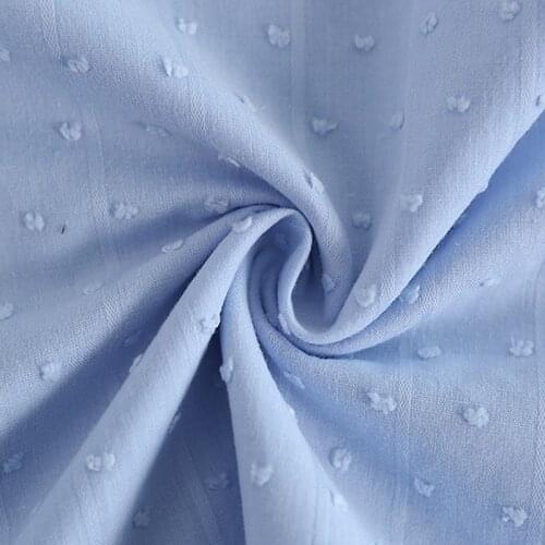 Soft Solid Pink Floral Jacquard Cotton Fabric For Dress Shirts, Blue, Green, White, Black, Beige, Light Yellow, By The Meter