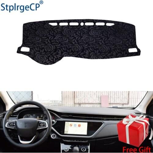 Latest Rose Pattern Non-slip Car Dashboard Cover Dash Mat Pad DashMat ANti-UV Car Sticker for CHERY ARRIZO GX 2018 Car Styling
