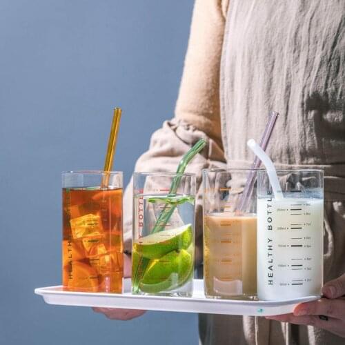 Clear Glass Coffee Mugs 10oz Heat Resistant Borosilicate Glass Tea Mugs Clear Espresso Cups for Tea Coffee Milk Beverage Kitchen