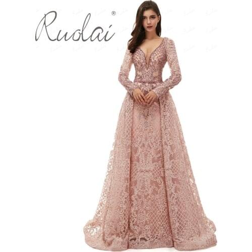 Ruolai V-neck Women Dresses