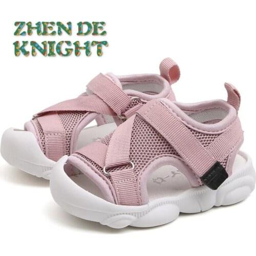 2021 Summer Kids Mesh Sandals Baby Girls Casual Shoes Children Beach Sandals Boys Brand Black Shoes Fashion Sport Sandals