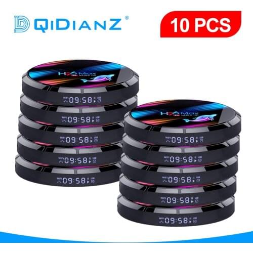Smart TV Box H96MAX X3 10pcs Android 9.0 Amlogic S905X3 2.4G/5G Wifi BT4.0 8K Google Media Player H96 MAX Set Top Box