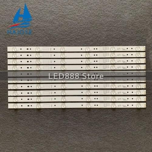 TKDMR 10pcs /set 49" inch TV LED Strip 5800-W49001-1P00 for 49E6000 49E3000 480mm 6LED Universal tv led backlight strip used