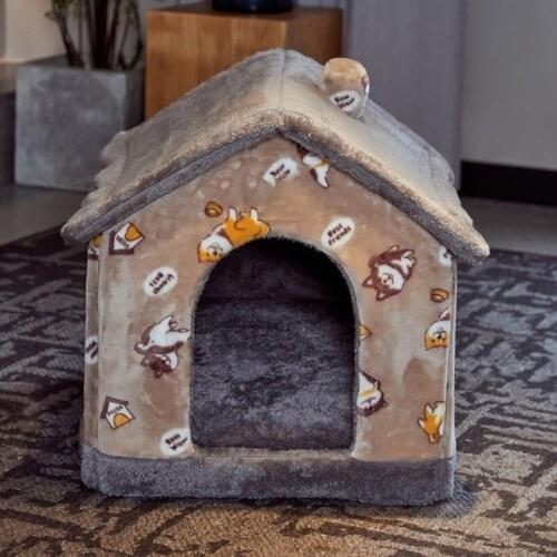 Cat Litter Keep Warm All Seasons Universal Cat House Villa Enclosed Bed Good Quality Kennel Washable Dog Litter Pet Supplies