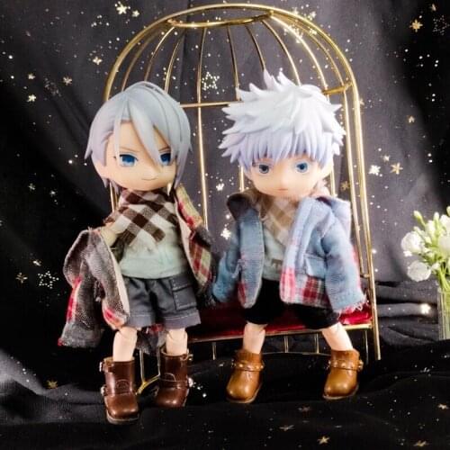 Ob11 P9 baby clothes suit outerwear clothes Coat + vest + scarf + pant doll accessories