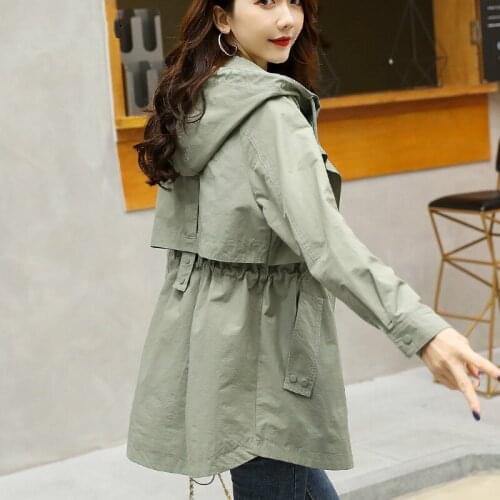 Spring Womens Windbreaker 2020 Female Trench Coat Korean Clothes Women Casual Overcoat Ropa Mujer HX-ARE20202 Pph524
