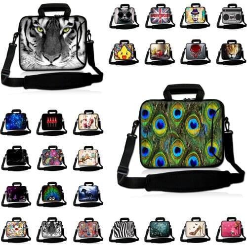 Print Customized Waterproof Neoprene Handle Shoulder Bag Case For 10 12 13 14 14.1 15.4 15.6 17" Acer Sony Lenovo Macbook Laptop