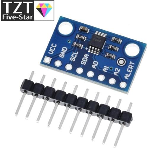 High Accuracy Temperature Sensor MCP9808 I2C Breakout Board Module 2.7V-5V Logic Voltage for Arduino 9808