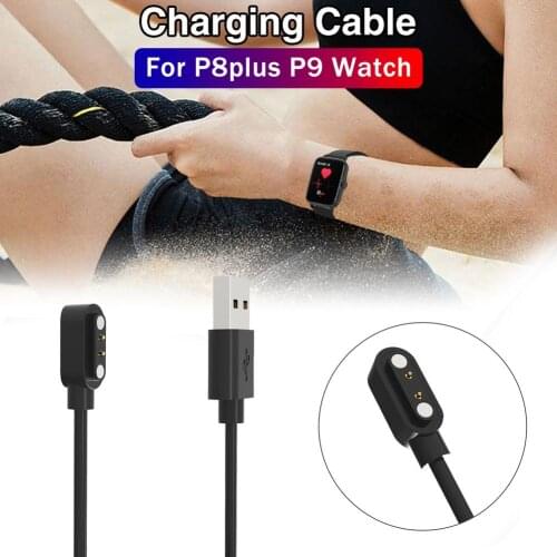 For P8 Plus P9 Smart Watch Charger 3.3ft Magnetic USB Charging Cable Cord Magnetic Line Watch Charging Cable Dropshipping