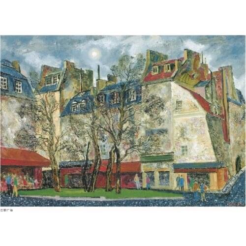 Famous art reproduction as Canvas prints from Quality impression city oil painting printed and sale with best price