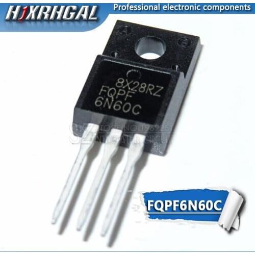 1PCS FQPF6N60C TO-220F 6N60C 6N60 TO220F FQPF6N60