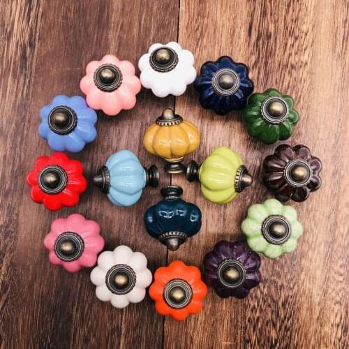 17 Colors/Ceramic + Znic Knob and Handle Simple Cabinet Handles Nordic Drawer Pulls Furniture Handles Multi Color Door Knobs 1pc