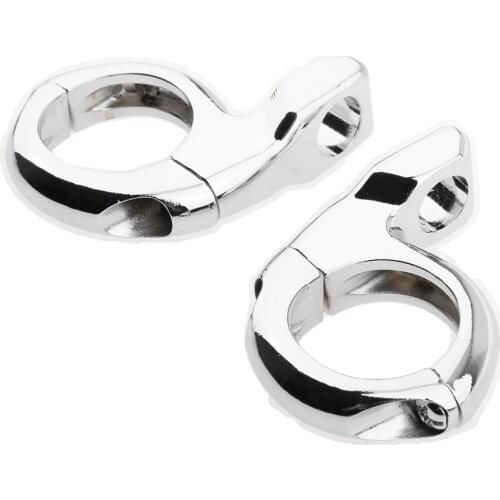 25mm Motorcycle Handlebar Turn Signal Mirror Mount Clamps for Yamaha Black