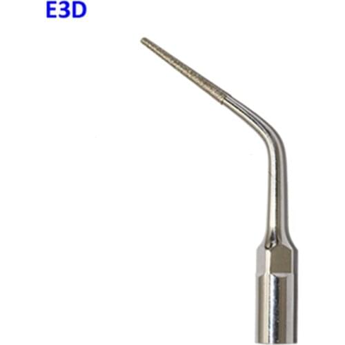 5PCS Dental Ultrasonic Scaler Tips E3D 5*New Dental Diamond Coated Endodontic Endo Tip Compatible Woodpecker/EMS E3D
