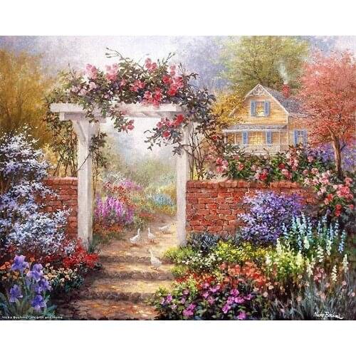 A16256 11CT/14CT/18CT/25CT/28CT Oil tea patterns Counted Cross Stitch DIY Cross Stitch Kits Embroidery Needlework Sets