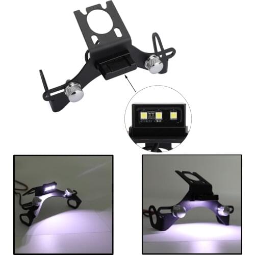 Areyourshop For Yamaha YZF-R6 2006-2016 YZF R6 LED light License Plate Bracket Holder Aluminum Motorcycle Accessories Parts