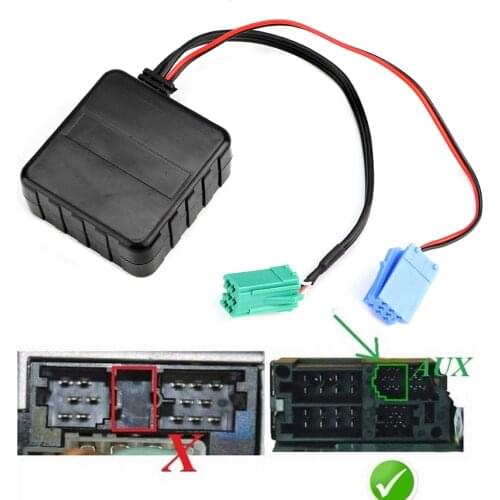 Black Audio Cable High Quality AUX Auxiliary for BT Car Accessories Fit for Renault Automatic pairing setup in one minute