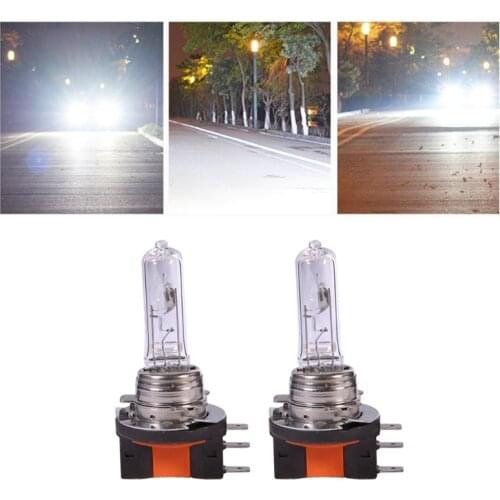 2pcs Halogen H15 Bulb 12v 15/55w Daytime Running Lamp & Highlight Lamp Super White Halogen Headlight Lamp