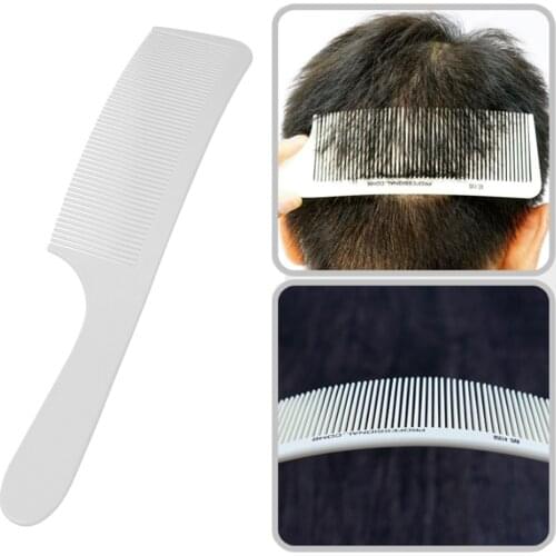 Curved Hair Clipping Cutting Comb Barber Flat Top Haircut Comb For Men