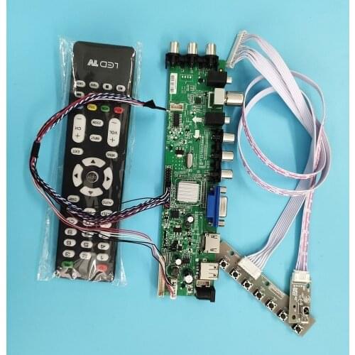 Kit For HSD089IFW1-A01/HSD089IFW1-A02 WLED 40pin controller board digital VGA LED HDMI 1024X600 remote DVB-T2 Signal TV LVDS USB