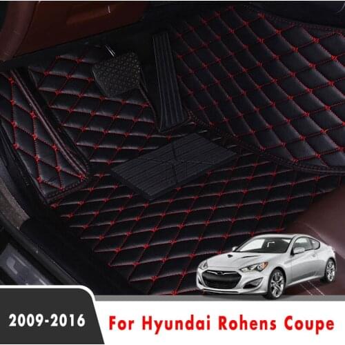 Car Floor Mats For Hyundai Rohens Coupe 2016 2015 2014 2013 2012 2011 2010 2009 Carpets Cover Styling Car Accessories Interior