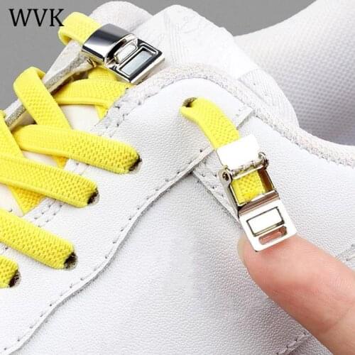 Quick Upgrade Magnetic Shoelaces Elastic No Tie Shoe laces Sneaker Metal Lock Shoelace Flat Lazy Laces Fits All Kids and Adult