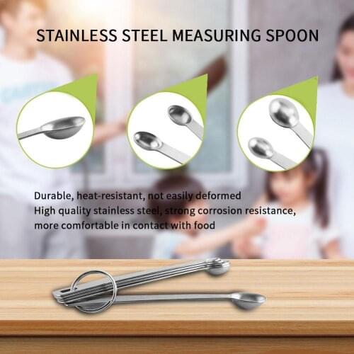 Stainless Steel Mini Measuring Spoons Kitchen Seasoning Measuring Spoons Set Of Five Sets Stainless Steel Spoon Set