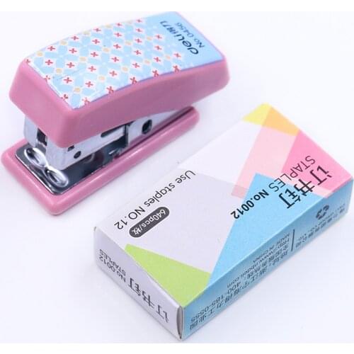 Mini Stapler Set Binding Machine Stapling Machine with Staples School Office Supplies Stationery Accessories Paper Organizer