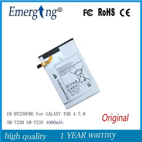 3.8V 15.20WH New Original Battery for Samsung GALAXY TAB 4 7.0 SM-T230 SM-T235 EB-BT230FBE