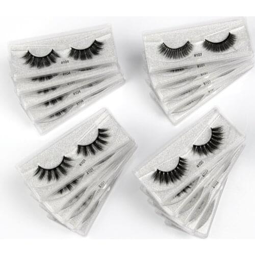 Wholesale Eyelashes 20/30/50/100 pcs 3d Mink Lashes Natural Mink Eyelashes Wholesale False Eyelashes Makeup False Lashes In Bulk