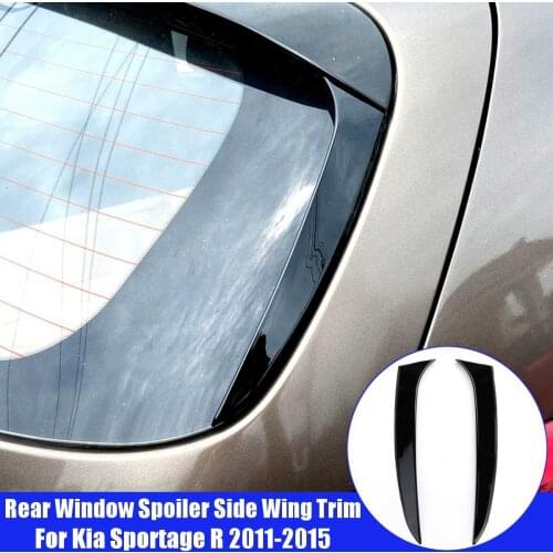 Pair Rear Window Side Spoiler Wing For Kia Sportage 2011 2012 2013 2014 2015 Car-styling Auto Rear Window Mirror Tail Accessorie