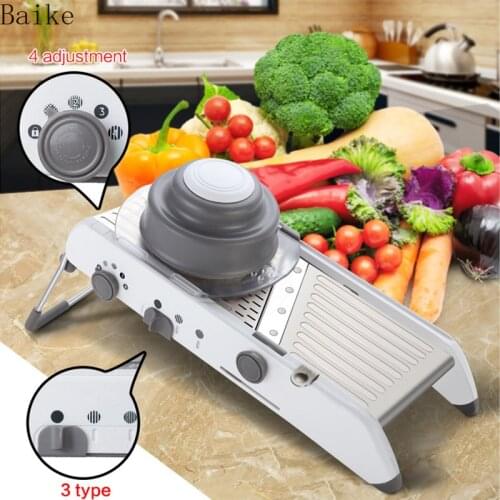 Mandoline Professional Vegetable Cutters Slicer Vegetable Grater With Adjustable 304 Stainless Steel Blades Kitchen Accessories